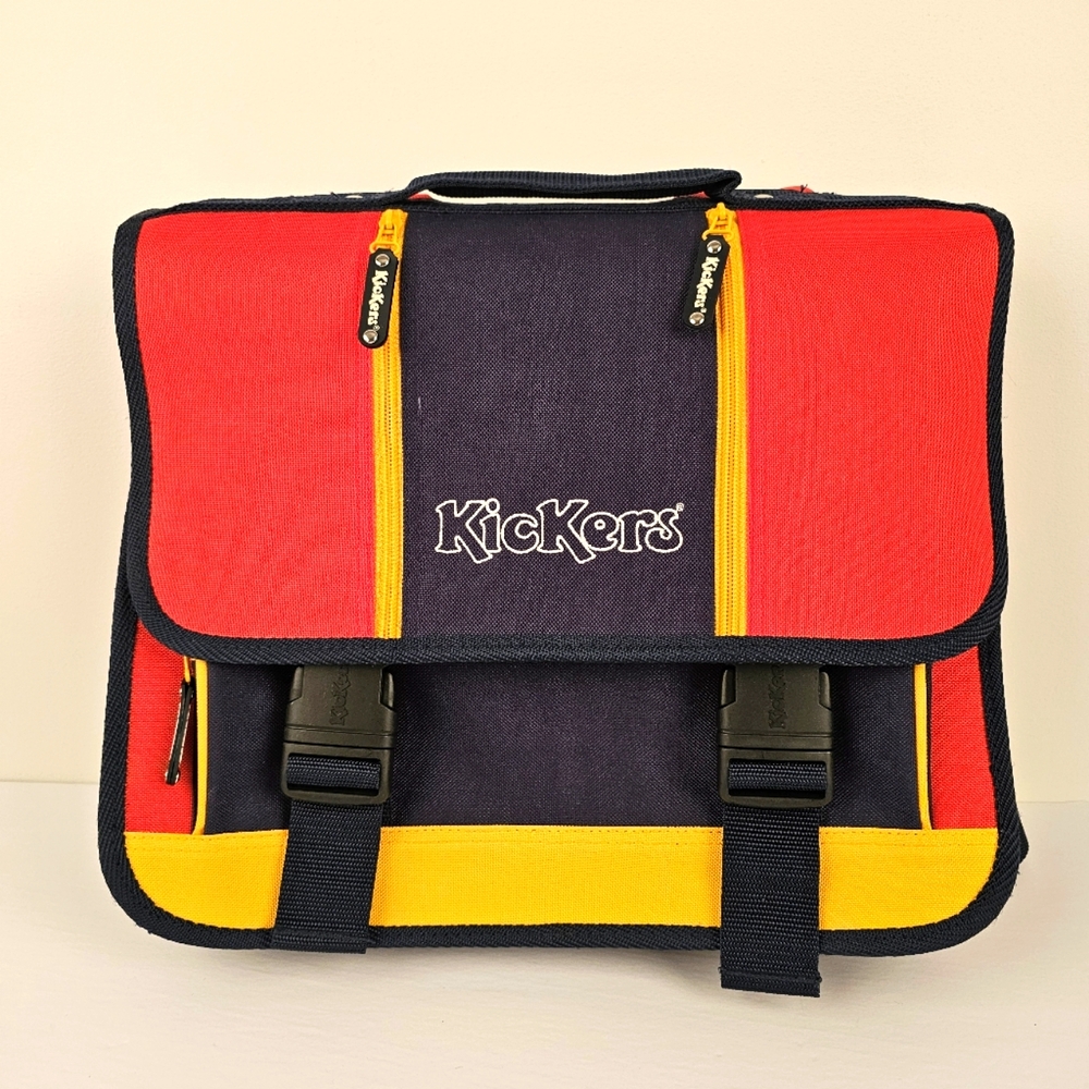 Kickers red navy yellow kids vintage backpack